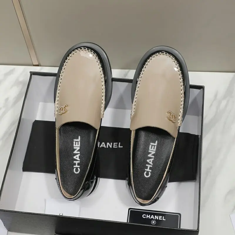 chanel cuir chaussures pour femme s_1245b664